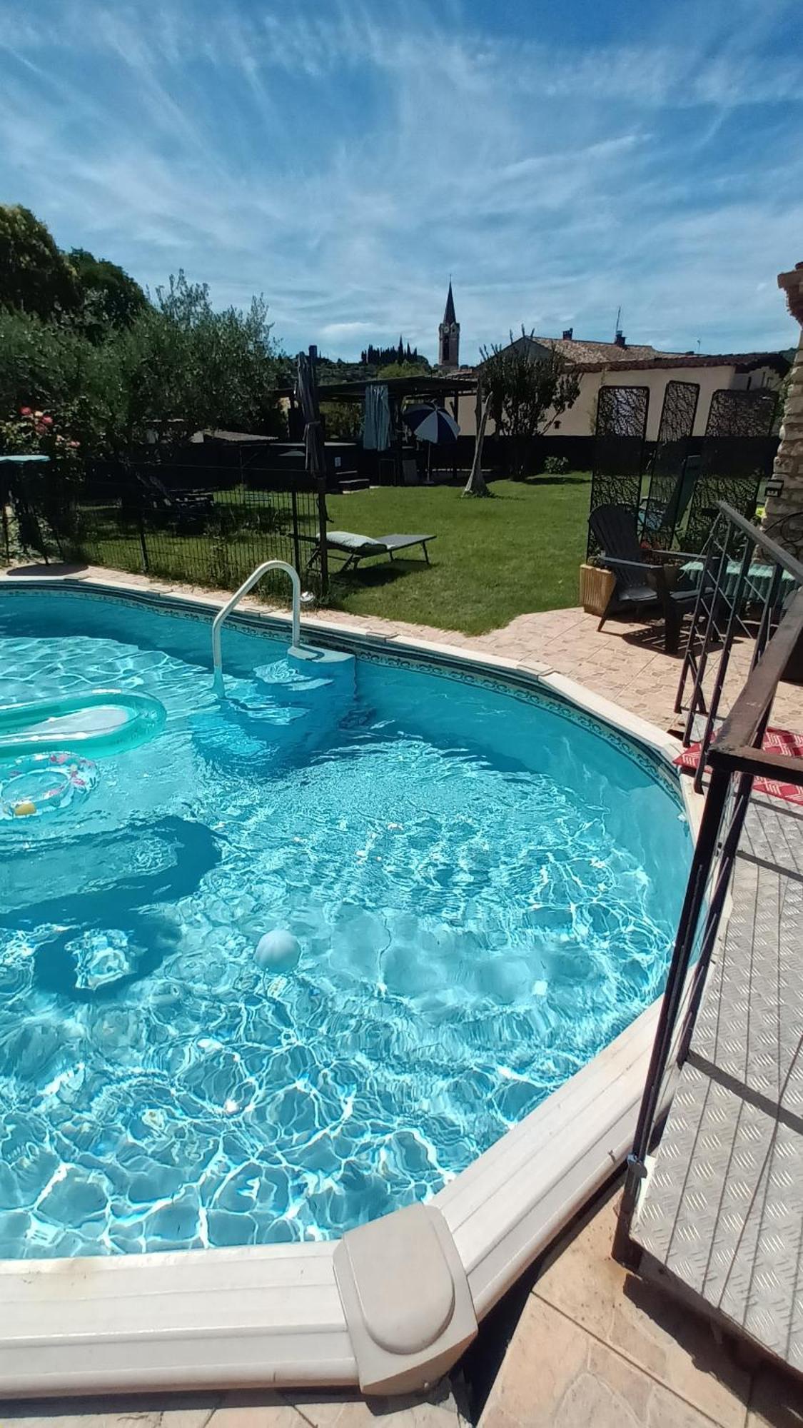 Chambres D'Hotes & Jacuzzi - A L'Ombre Des Amandiers Saint-Martin-dʼArdèche Dış mekan fotoğraf
