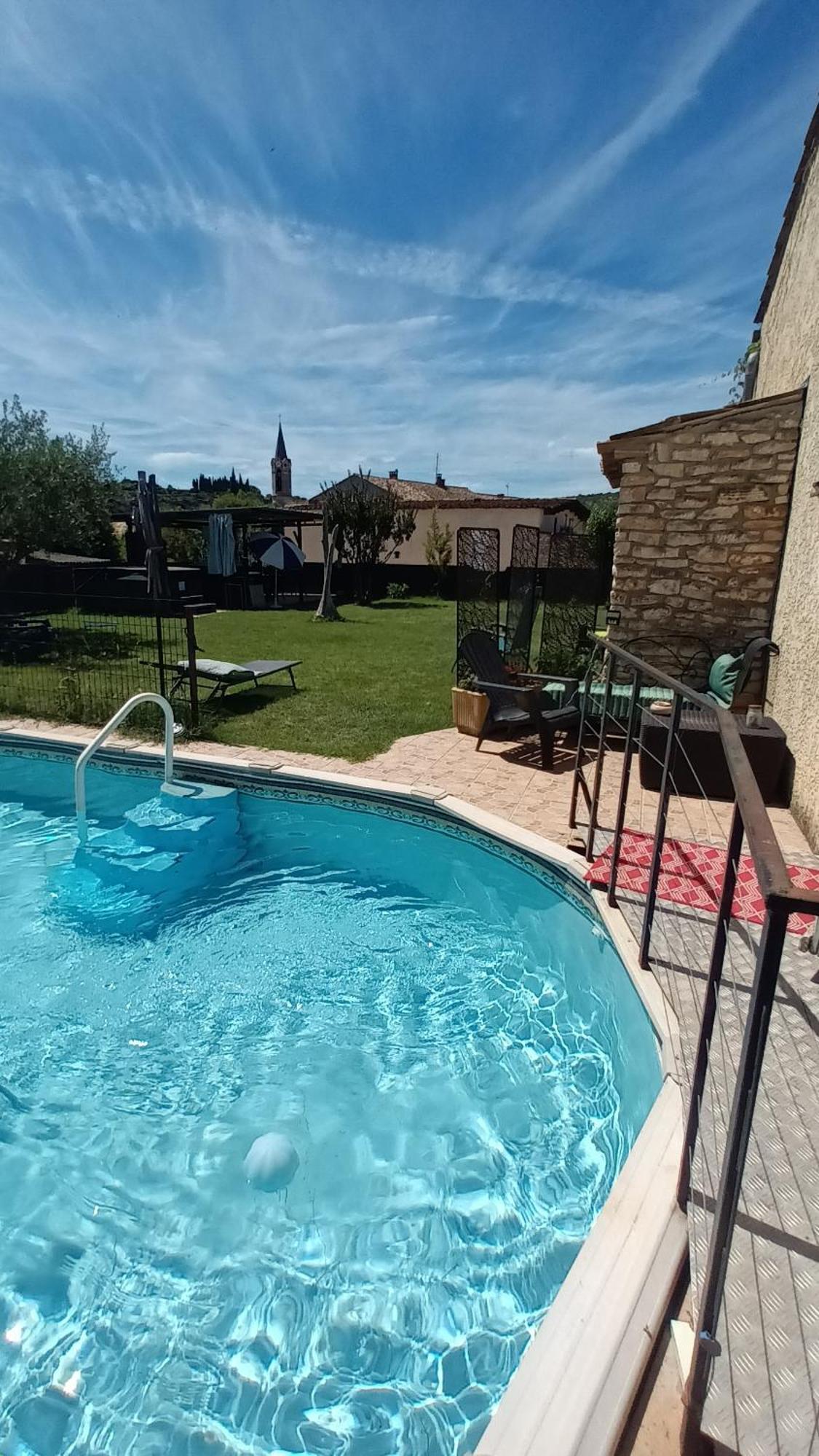 Chambres D'Hotes & Jacuzzi - A L'Ombre Des Amandiers Saint-Martin-dʼArdèche Dış mekan fotoğraf